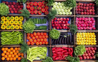 Fresh vegetable and fruits